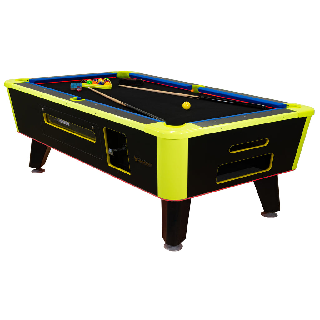 Great American Neon Lites Coin Operated Pool Table Game World Planet Great American Neon Lites Coin Operated Pool Table Game World Planet