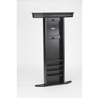 Brunswick Heritage Wall Rack by Brunswick Billiards in matte black finish, shown upright.