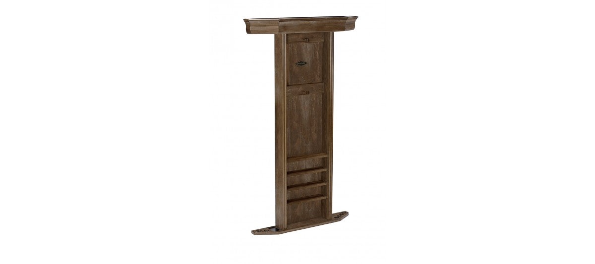 Brunswick Heritage Wall Rack by Brunswick Billiards in Nutmeg organizes clothes, inspired by billiards.