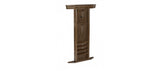 Brunswick Heritage Wall Rack by Brunswick Billiards in Nutmeg organizes clothes, inspired by billiards.
