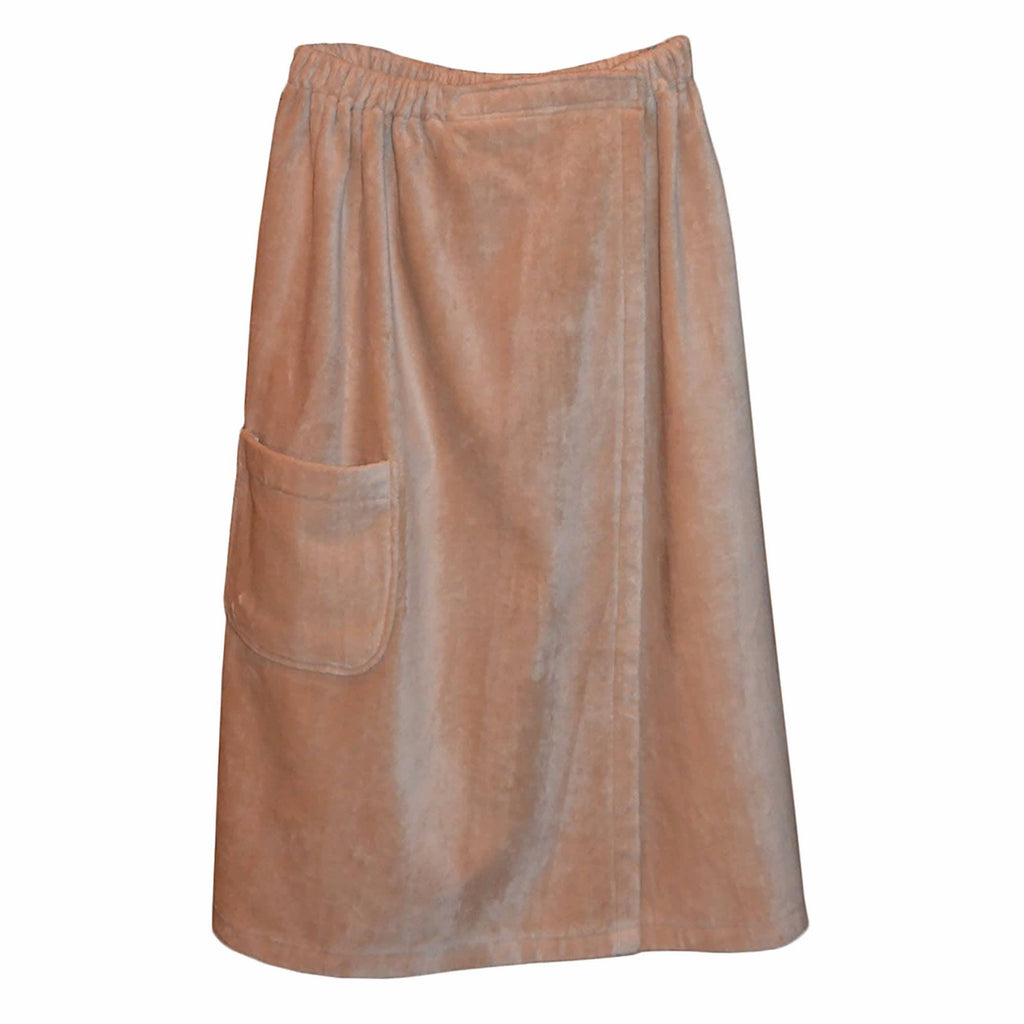 Blue Wave Women's Spa & Bath Terry Cloth Towel Wrap - Tan