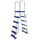 Blue Wave 52-in A-Frame Ladder w/ Safety Barrier and Removable Steps for Above Ground Pools
