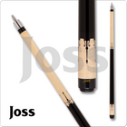 Pool cue with black and beige design on a white background, featuring the Joss brand.