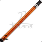 Wooden pool cue with on a white background, featuring the 'Katana' brand.