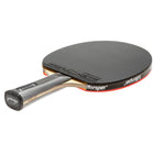 Table tennis paddle with brand logo on a white background