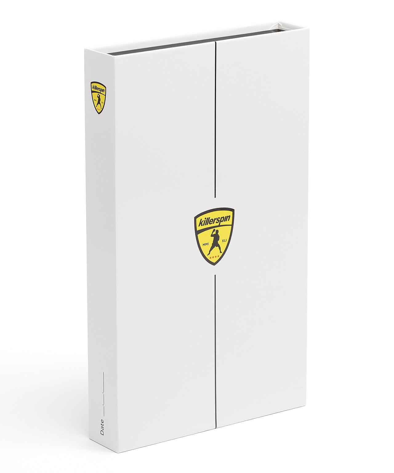 White album with Ferrari logo on a white background