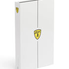 White album with Ferrari logo on a white background