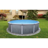 Blue Wave 18' Martinique 52" Round Steel Wall Above Ground Pool w/ 7-in Top Rail
