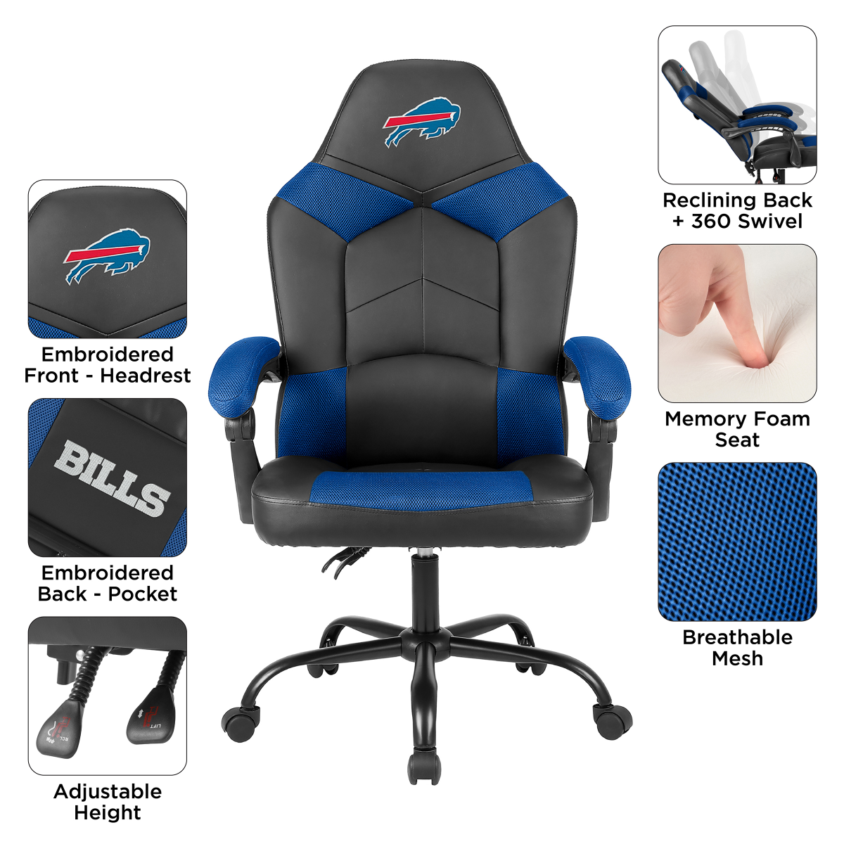 Imperial Buffalo Bills Oversized Office Chair