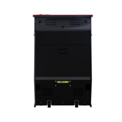 Back of Incredible Technologies Golden Tee PGA TOUR Clubhouse arcade, great for golf fans.