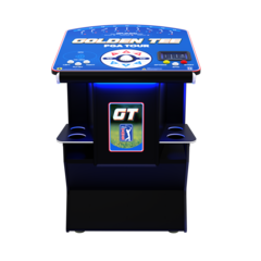Incredible Technologies Golden Tee PGA TOUR Clubhouse Standard arcade with blue lighting.