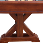 Wooden table on a white background
