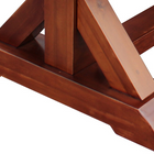 Wooden legs with a white background