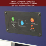 Control panel for power, blower, LED, sound & restart on Hathaway Phantom II 90" Air Hockey Table.