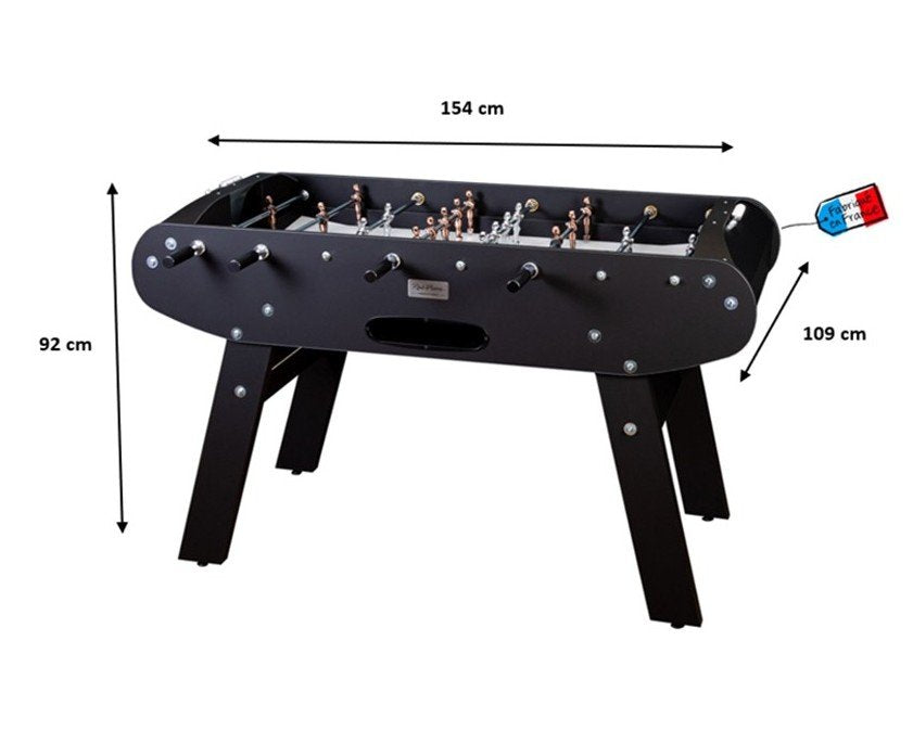 Rene Pierre Onyx Foosball Table in Black Matte