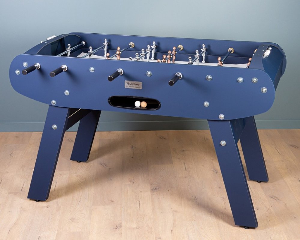 Rene Pierre Onyx Foosball Table in Marine Blue Matte