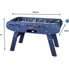 Rene Pierre Onyx Foosball Table in Marine Blue Matte