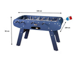 Rene Pierre Onyx Foosball Table in Marine Blue Matte