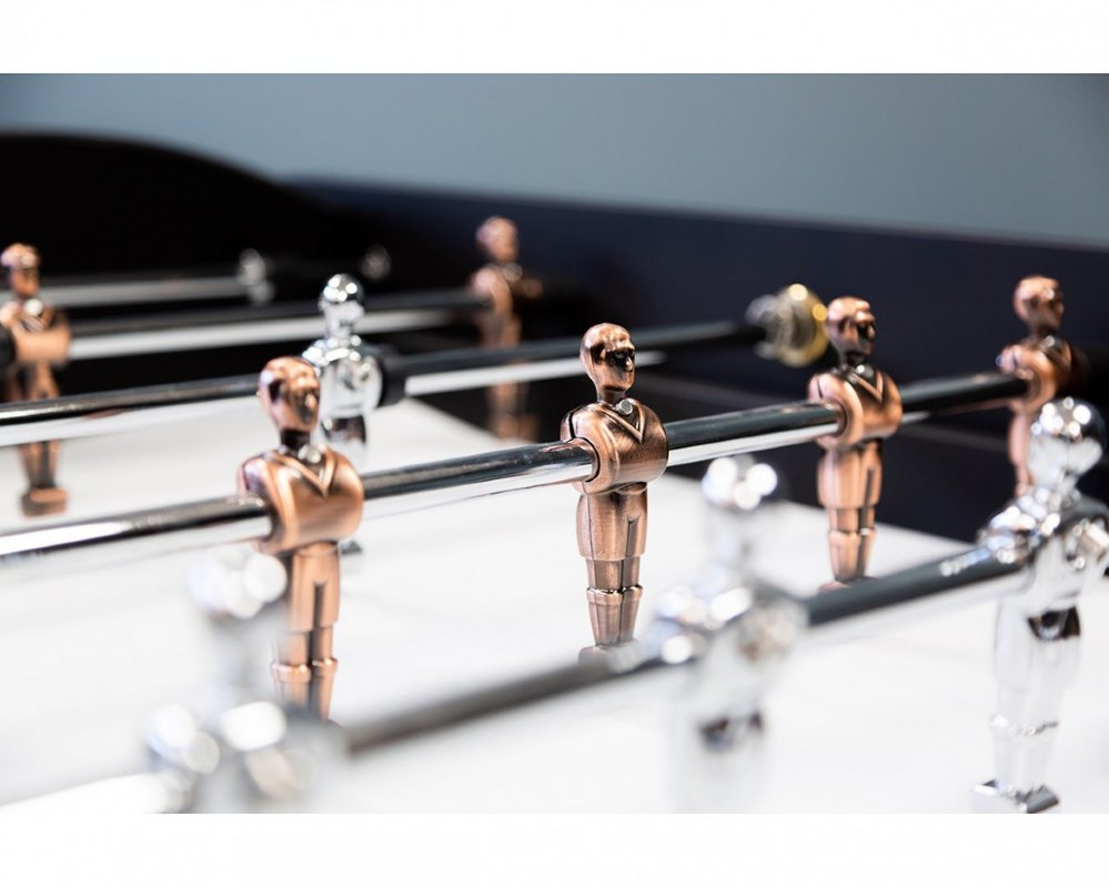 Rene Pierre Onyx Foosball Table in Marine Blue Matte