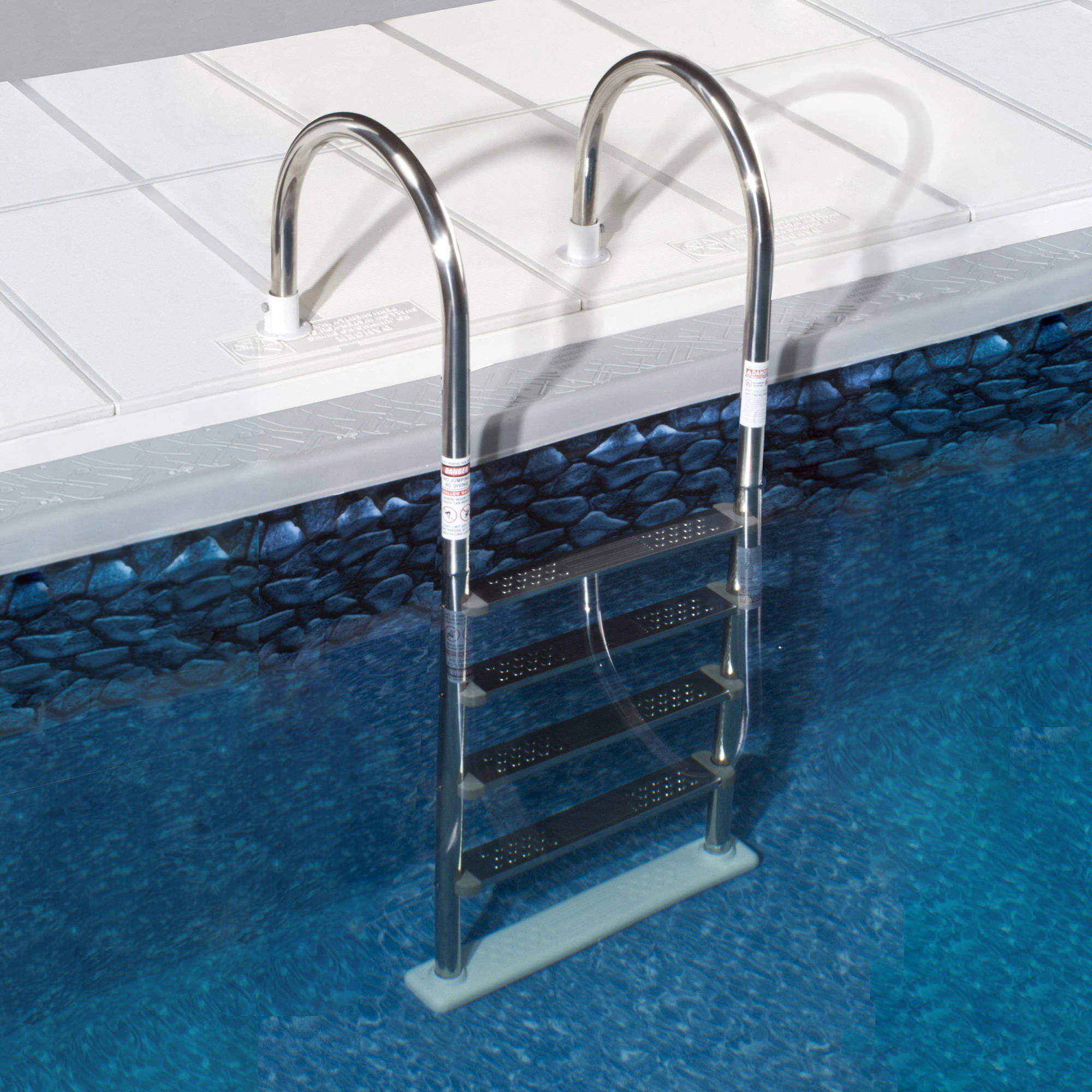 Blue Wave Premium Stainless Steel In-Pool Ladder for Above Ground Pools