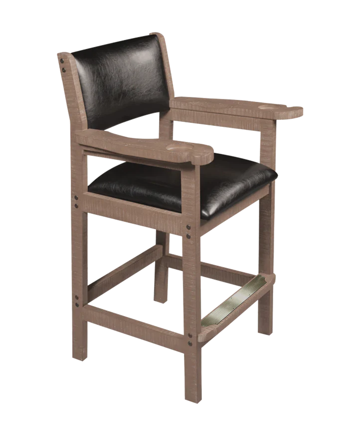 American Heritage Billiards Spectator Chair in Antique Grey