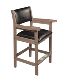 American Heritage Billiards Spectator Chair in Antique Grey