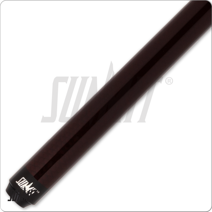 Black pool cue with summit branding on a white background