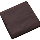 Folded brown fabric on a white background