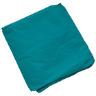 Teal fabric on a white background