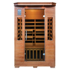 Blue Wave 2-Person Hemlock Premium Infrared Sauna w/ 6 Carbon Heaters