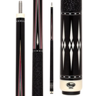 Limited-edition cue featuring ebony backdrop, maple, purple, and blue accents, with white diamond highlights. A blend of art and performance for sleek, confident style.
