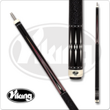 Limited-edition cue featuring ebony backdrop, maple, purple, and blue accents, with white diamond highlights. A blend of art and performance for sleek, confident style.