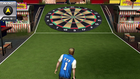 Someone kicks a soccer ball at a dartboard, inspired by Incredible Technologies Arcade Collection.
