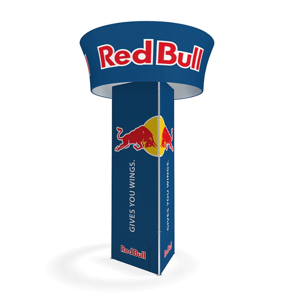 Rotating Triangular Exhibit Makitso 13’ Blimp Triangular Tower & Rotating 10’x48” Blimp Tube Taper ...