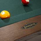 Close-up of billiard balls on the Brunswick Billiards Winfield 8' Pool Table.