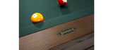 Close-up of billiard balls on the Brunswick Billiards Winfield 8' Pool Table.