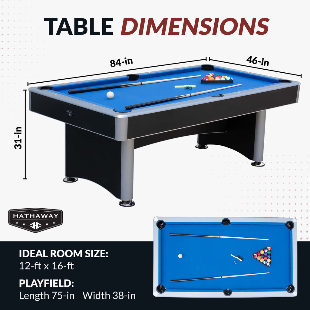 Carmelli Maverick II 7 Ft. Pool Table w/ Table Tennis