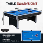 Carmelli Maverick II 7 Ft. Pool Table w/ Table Tennis