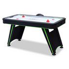 Hathaway Voyager 5-ft Air Hockey Table with LED scoring, paddles, and sturdy black legs.