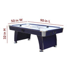 The Hathaway Phantom II 90-in Air Hockey Table with LED lights is perfect for game night.