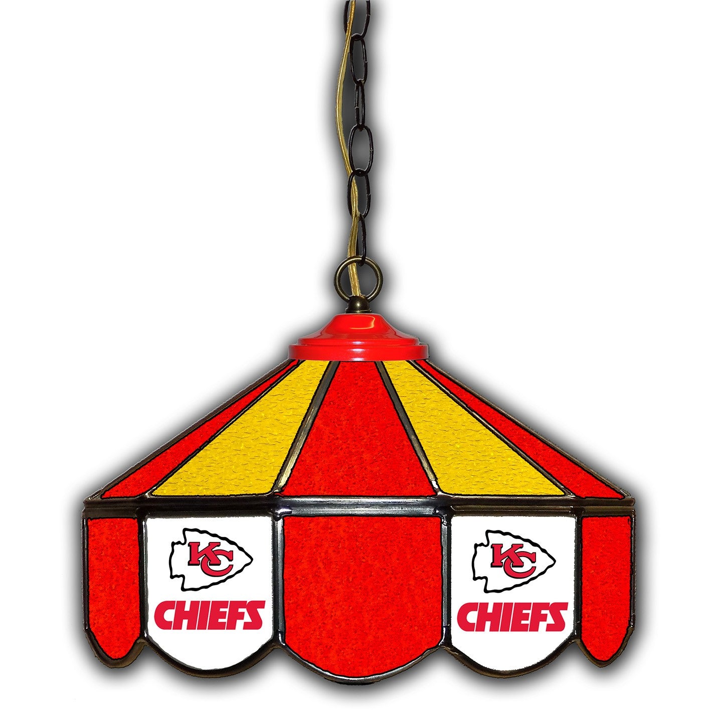Imperial Kansas City Chiefs 14-in. Stained Glass Pub Light
