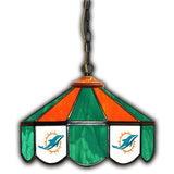 Imperial Miami Dolphins 14-in. Stained Glass Pub Light