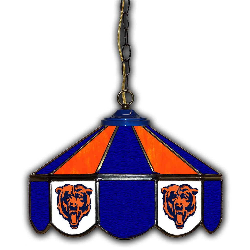 Imperial Chicago Bears 14-in. Stained Glass Pub Light