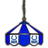 Imperial Indianapolis Colts 14-in. Stained Glass Pub Light