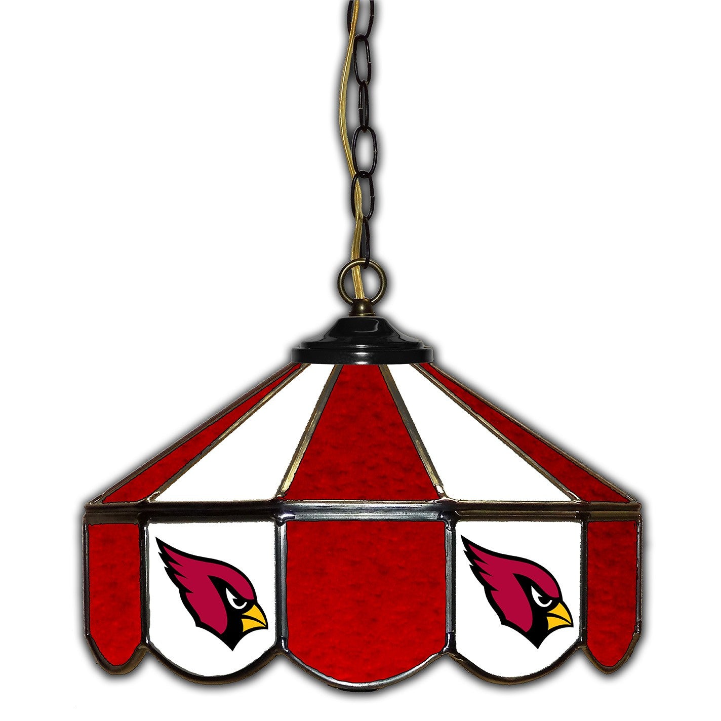 Imperial Arizona Cardinals 14-in. Stained Glass Pub Light
