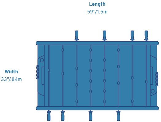 Bonzini B90 Home Competition Foosball Table in Classic Blonde