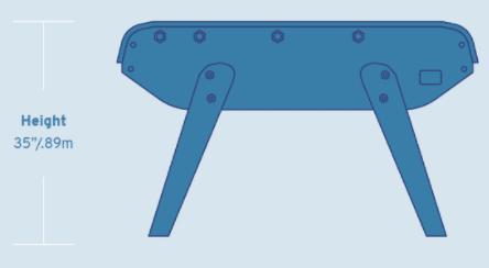 Bonzini B90 Home Competition Foosball Table in Rustic Brown