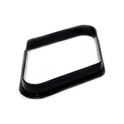 Imperial 2 1/4-in. Plastic 9-Ball Rack, black with raised edges, shown on white background.