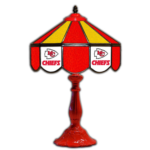 Imperial Kansas City Chiefs 21” Glass Table Lamp