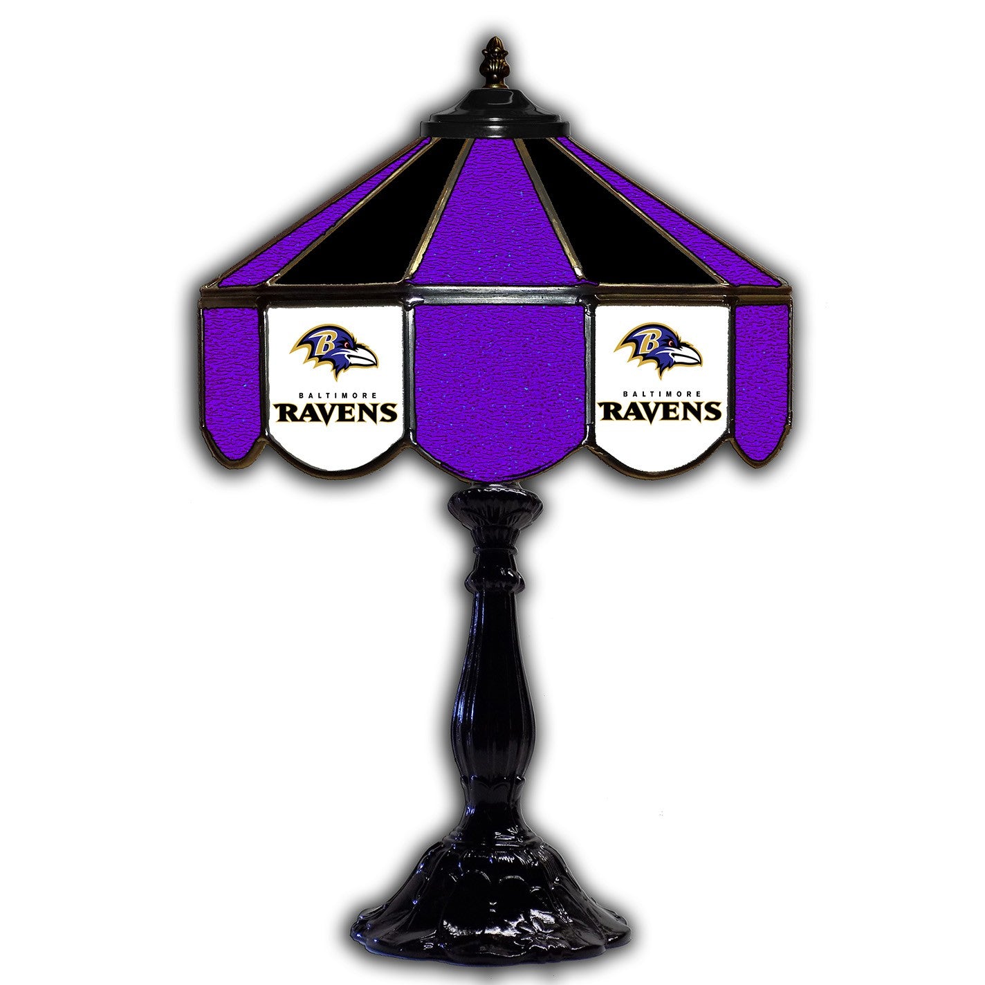Imperial Baltimore Ravens 21” Glass Table Lamp
